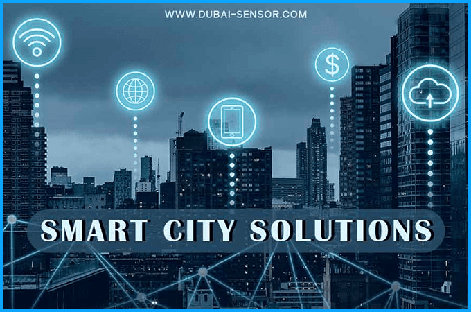 Smart city dashboard illustration