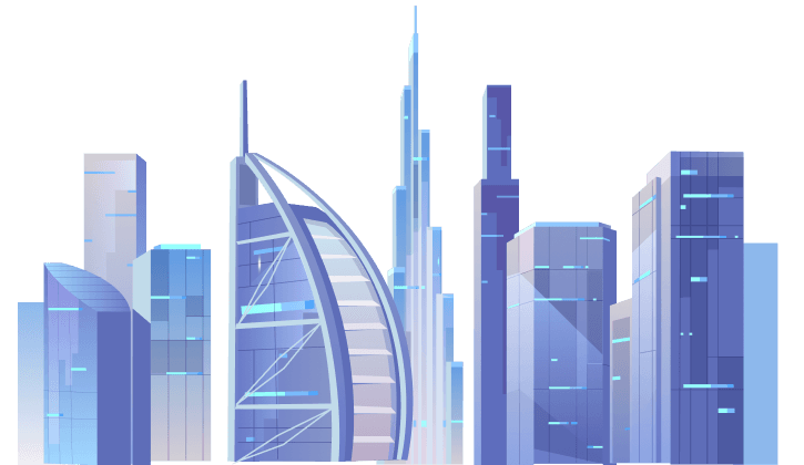 UAE skyline illustration